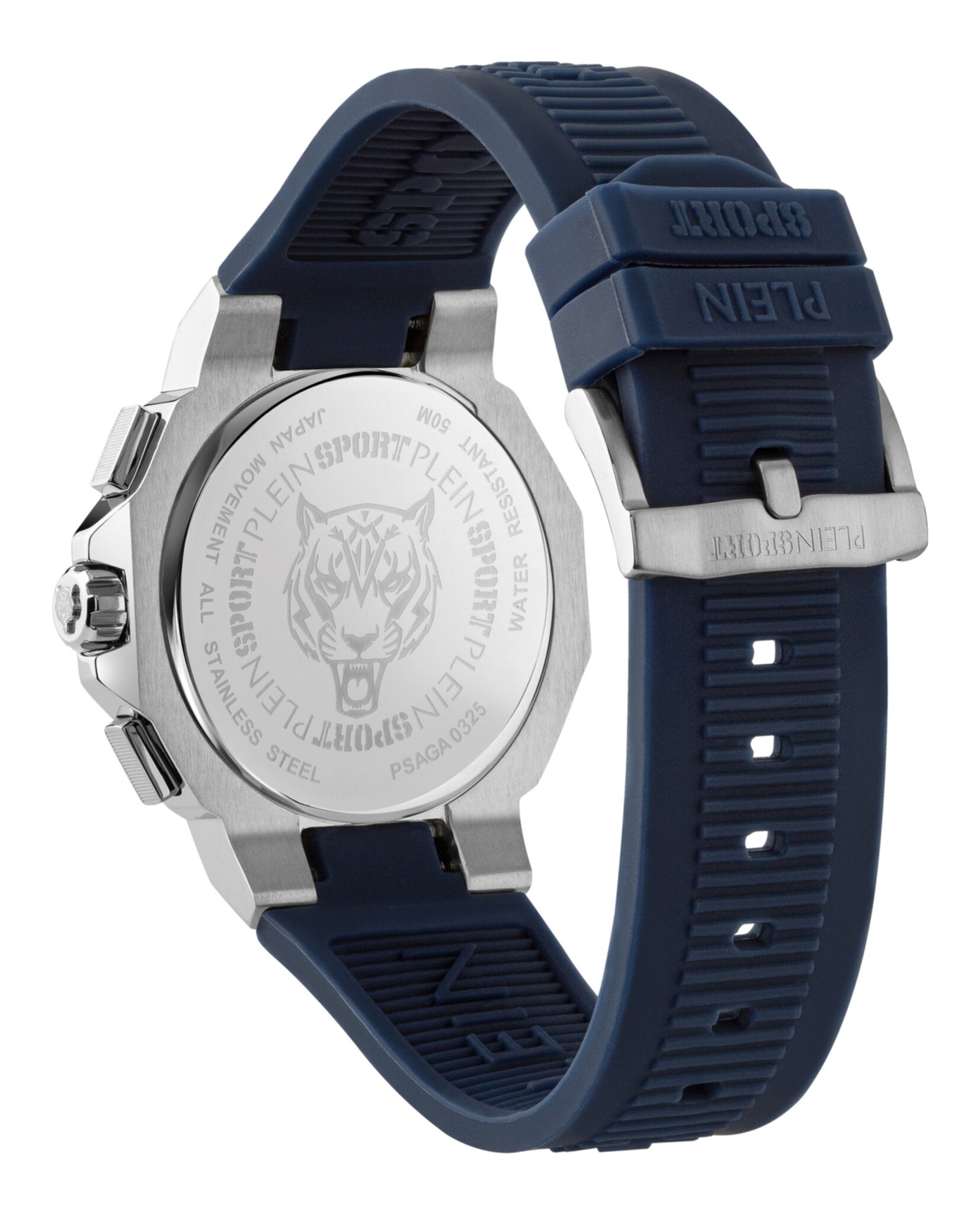 Plein Sport Mens Stainless Steel 46mm Strap Fashion Watch