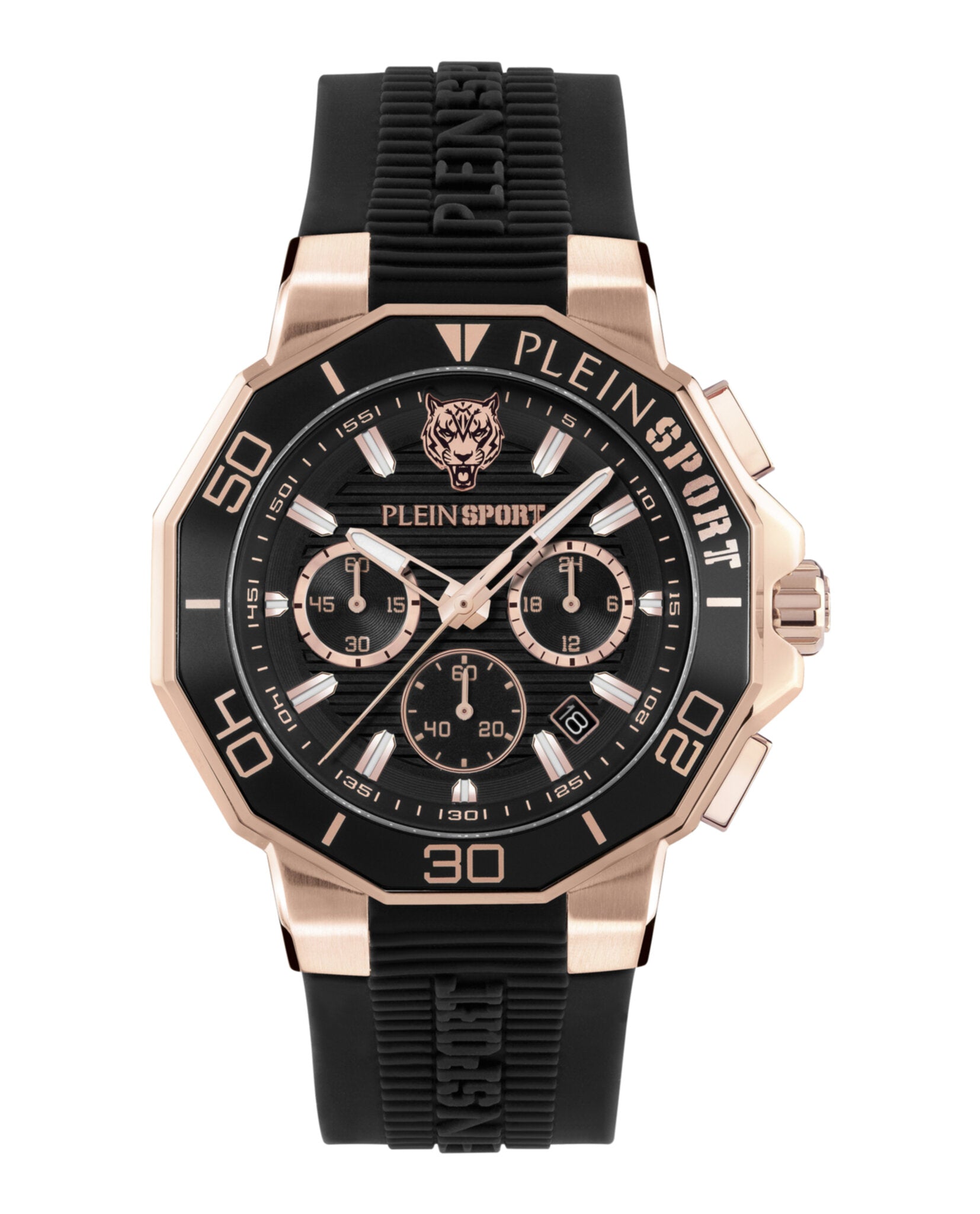 Plein Sport Mens 46mm Strap Fashion Watch
