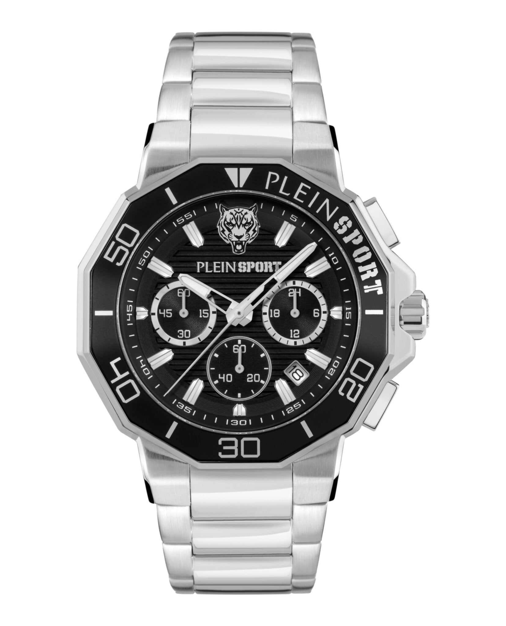 Plein Sport Mens 46mm Strap Fashion Watch