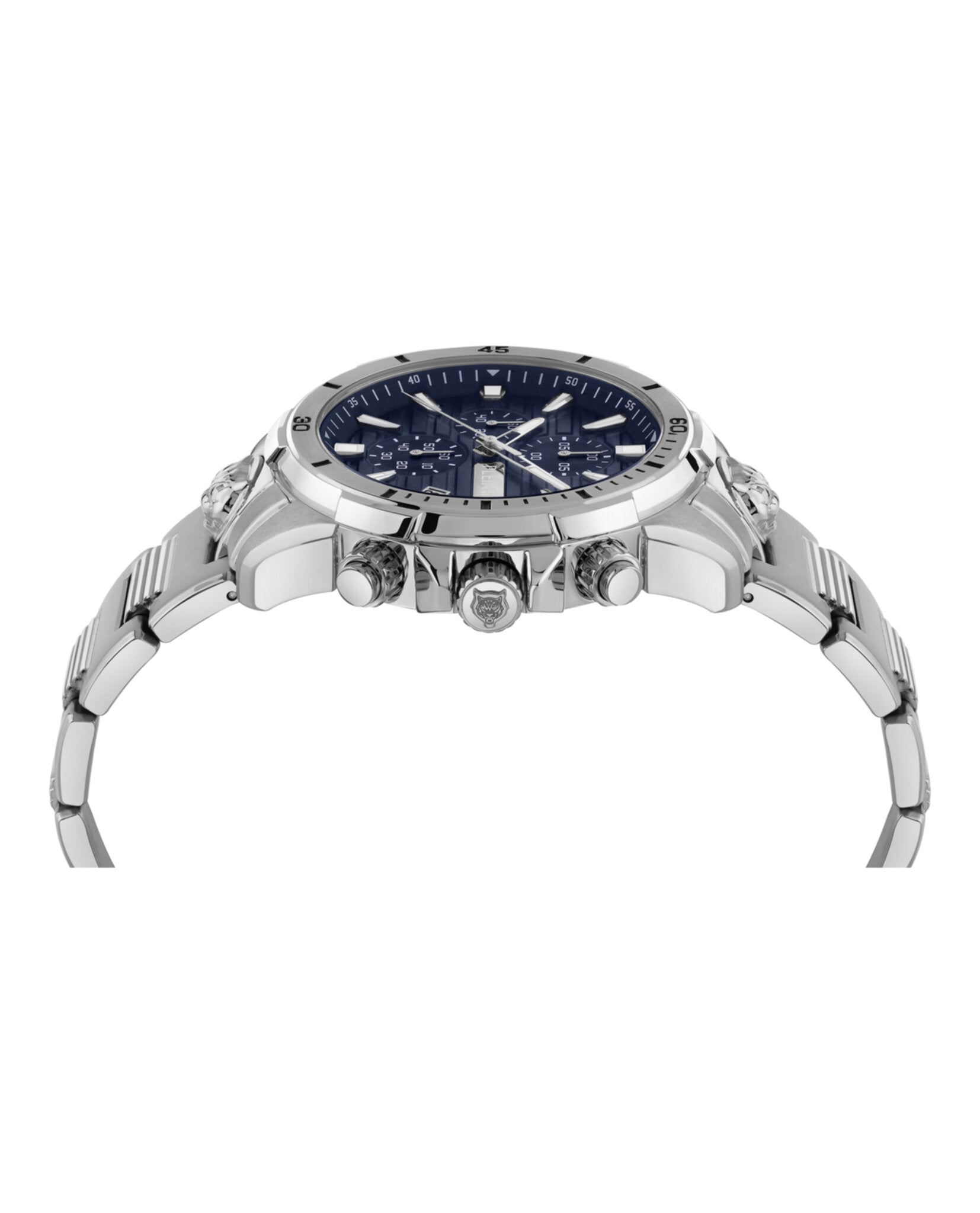 Plein Sport Mens Stainless Steel 46mm Bracelet Fashion Watch