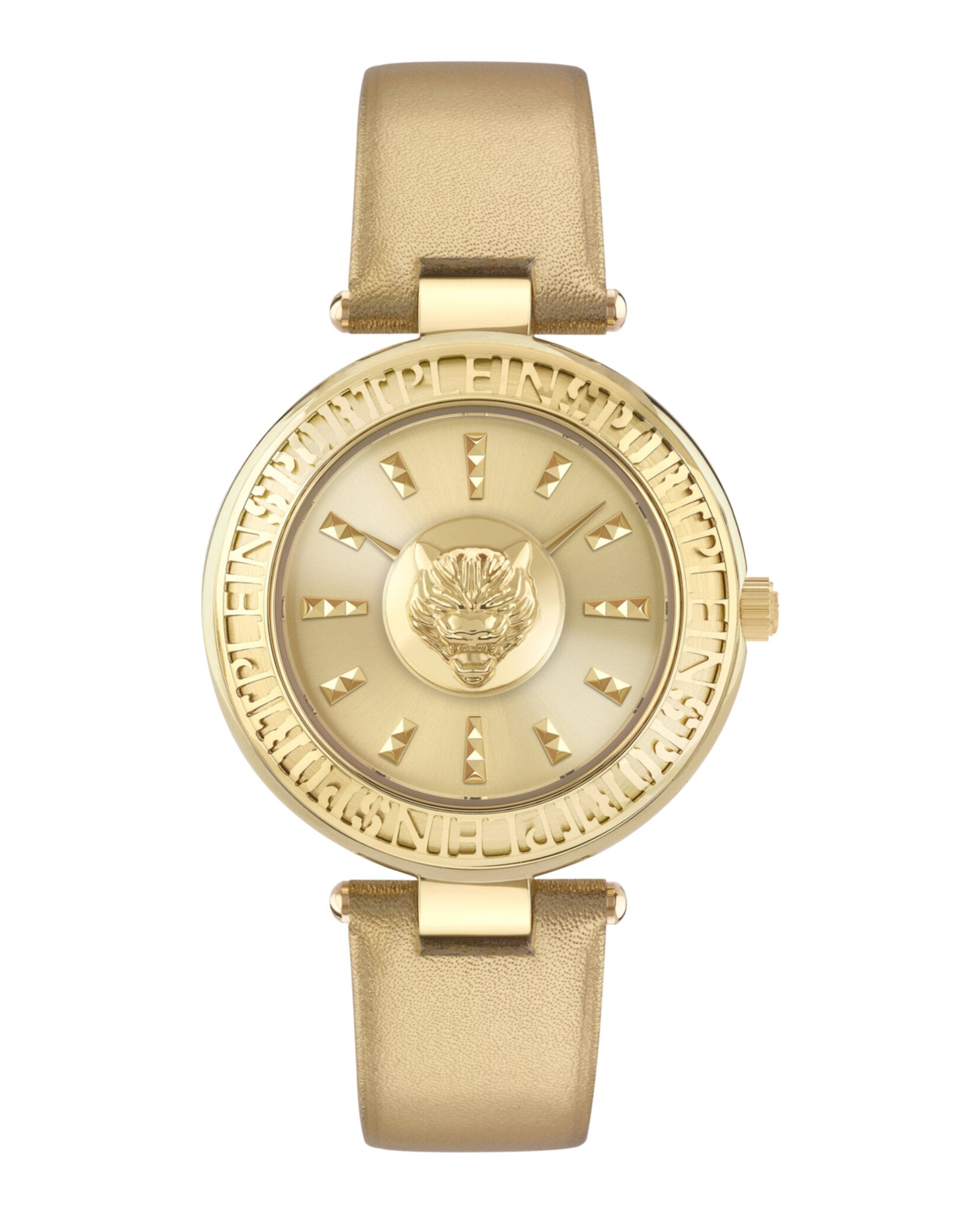 Plein Sport Womens Gold 38mm Strap Fashion Watch