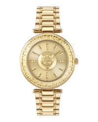 Plein Sport Womens Gold 38mm Bracelet Fashion Watch
