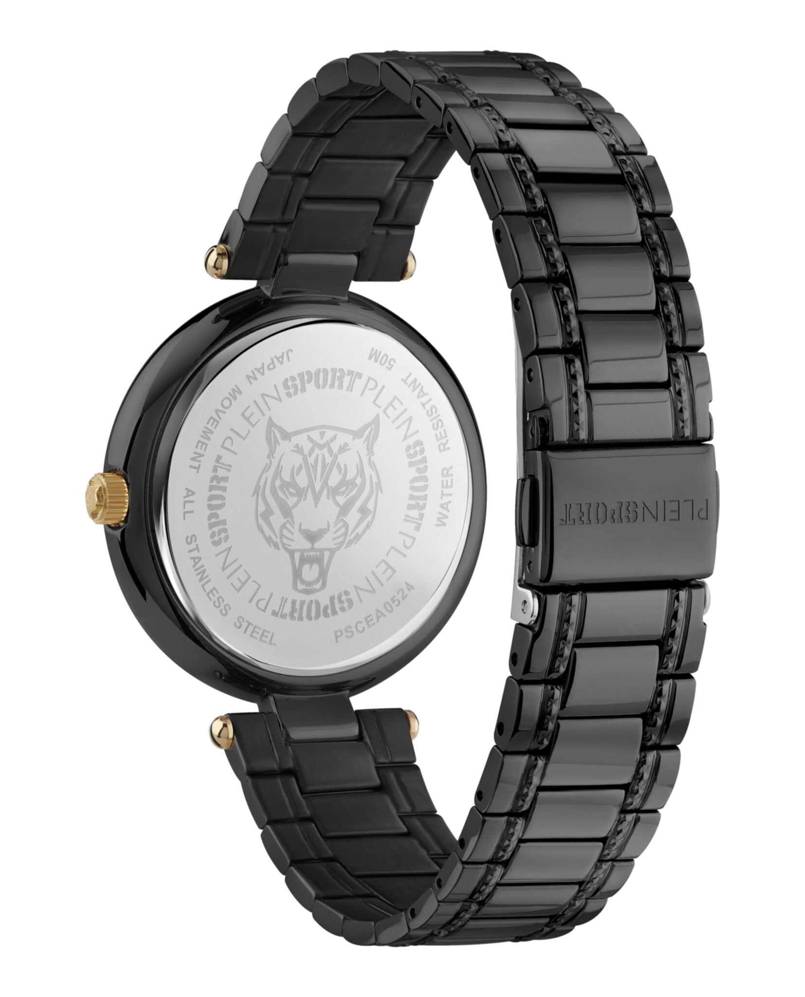 Plein Sport Womens  Black 38mm Bracelet Fashion Watch