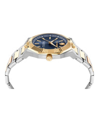Plein Sport Mens Two Tone 42mm Bracelet Fashion Watch