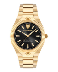 Plein Sport Mens Gold 42mm Bracelet Fashion Watch