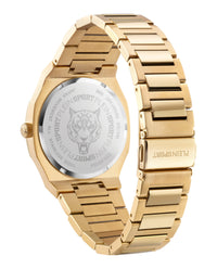 Plein Sport Mens Gold 42mm Bracelet Fashion Watch