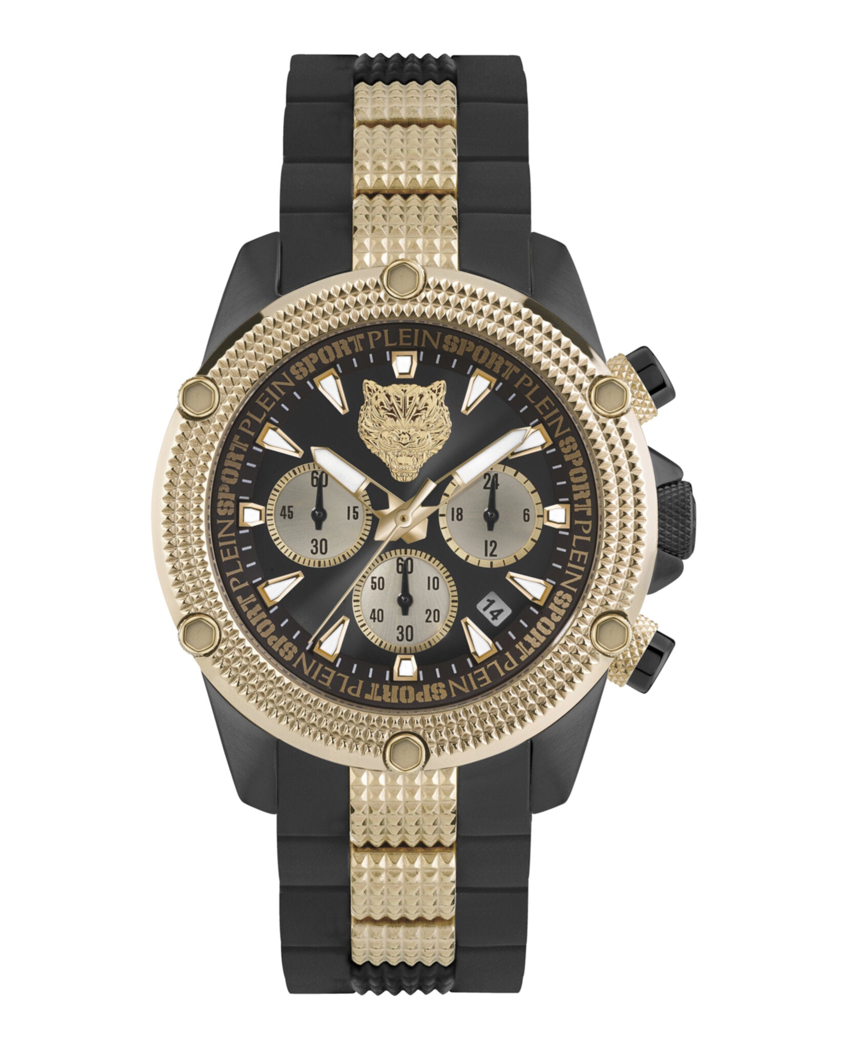Plein Sport Mens Hurricane 44mm Strap Fashion Watch