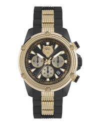Plein Sport Mens Hurricane 44mm Strap Fashion Watch