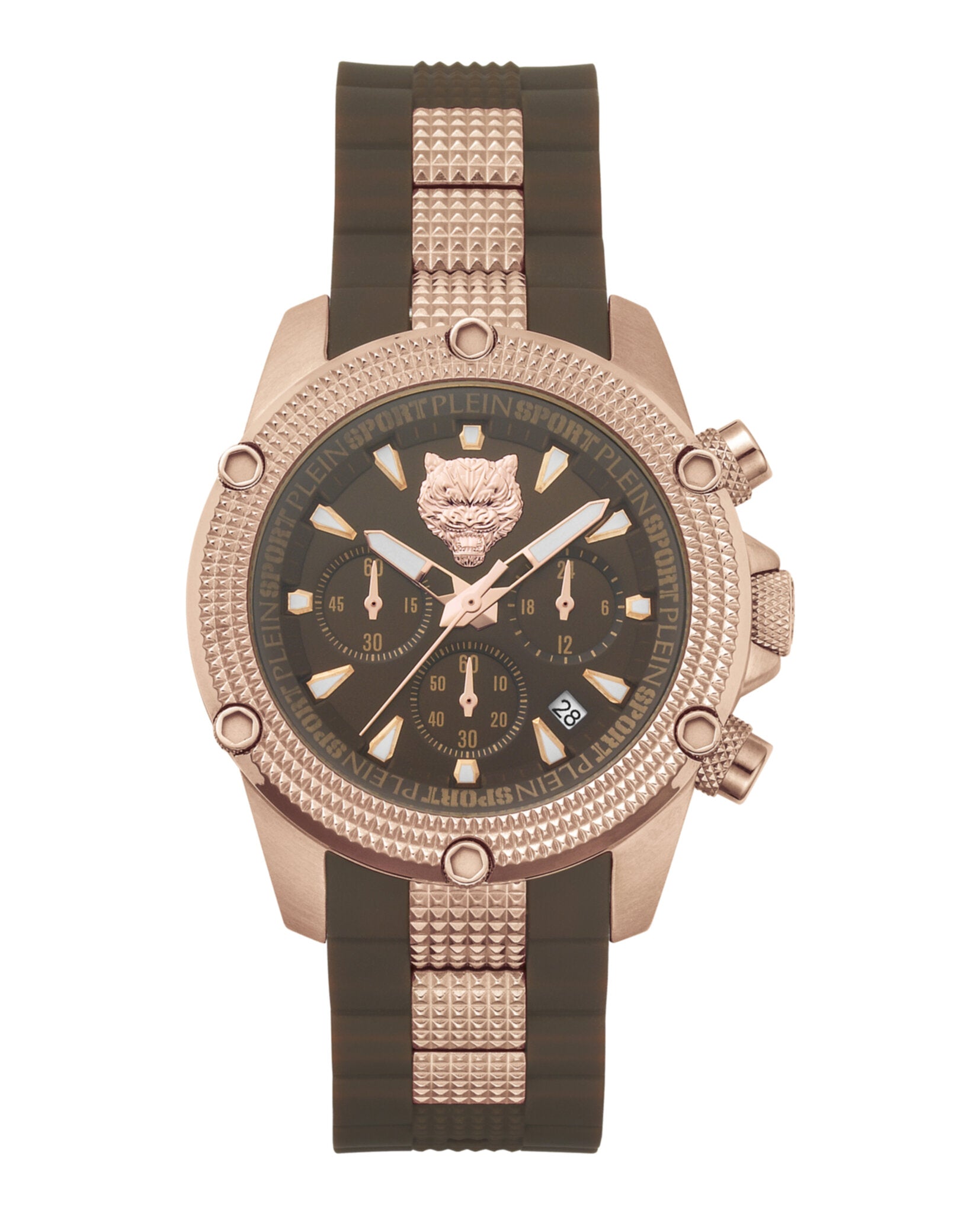 Plein Sport Mens Hurricane 44mm Strap Fashion Watch