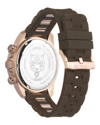 Plein Sport Mens Hurricane 44mm Strap Fashion Watch