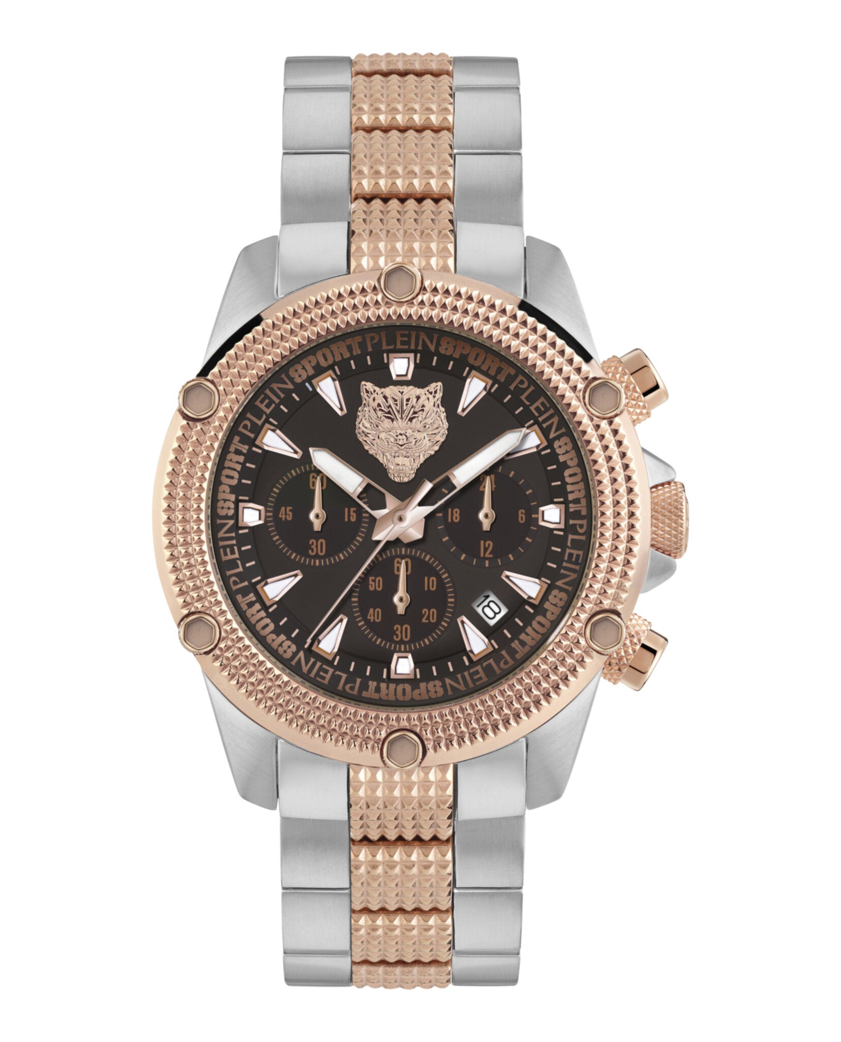Plein Sport Mens Hurricane 44mm Strap Fashion Watch