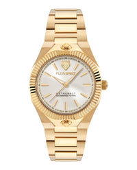 Plein Sport Womens Gold 36mm Bracelet Fashion Watch