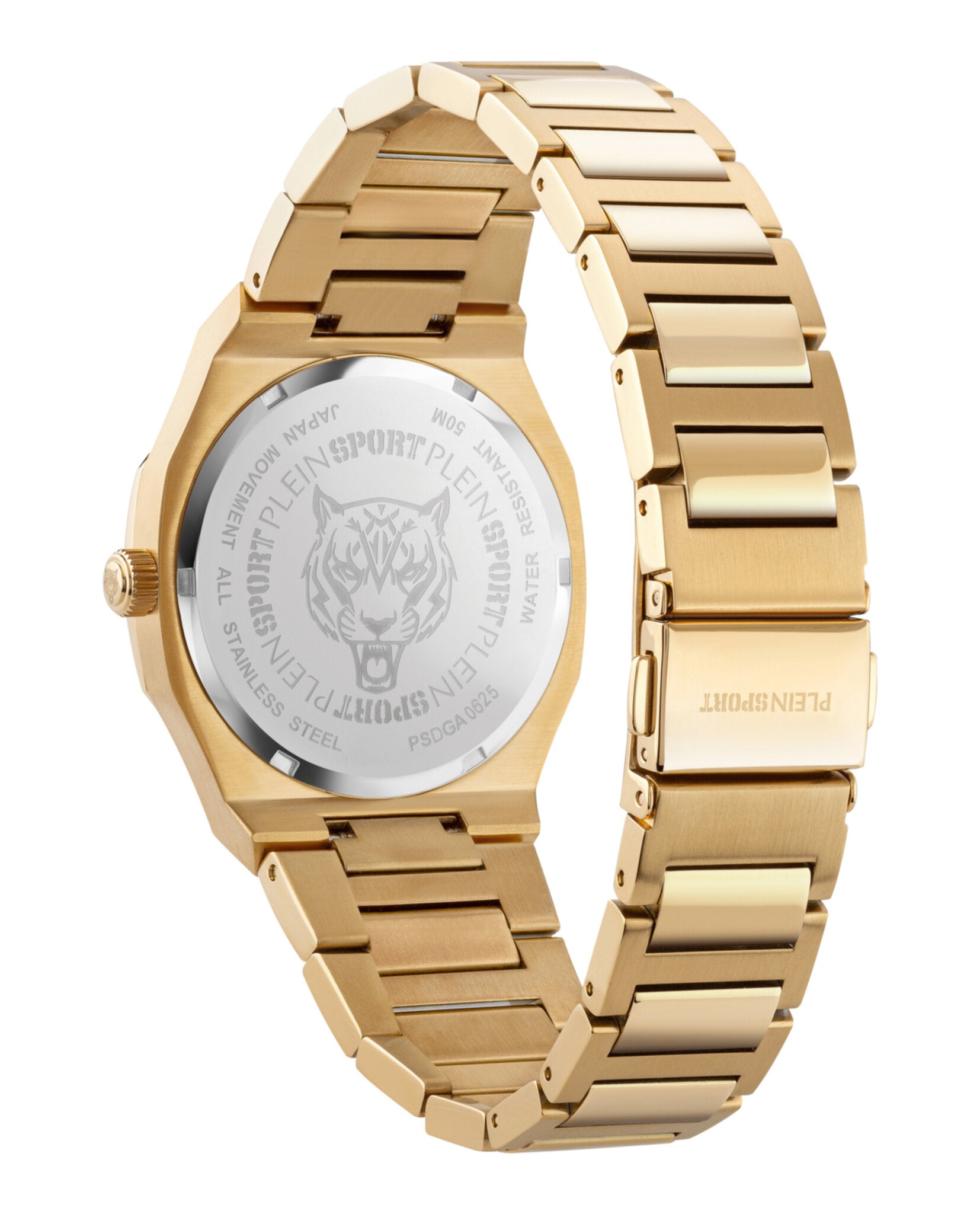 Plein Sport Womens Gold 36mm Bracelet Fashion Watch