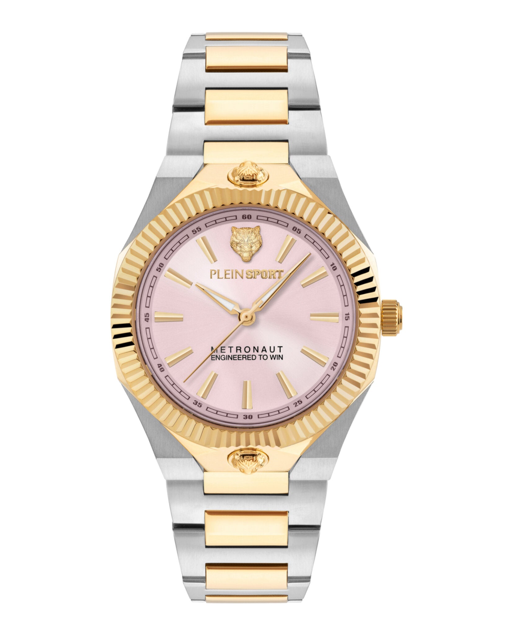 Plein Sport Womens Two Tone 36mm Bracelet Fashion Watch