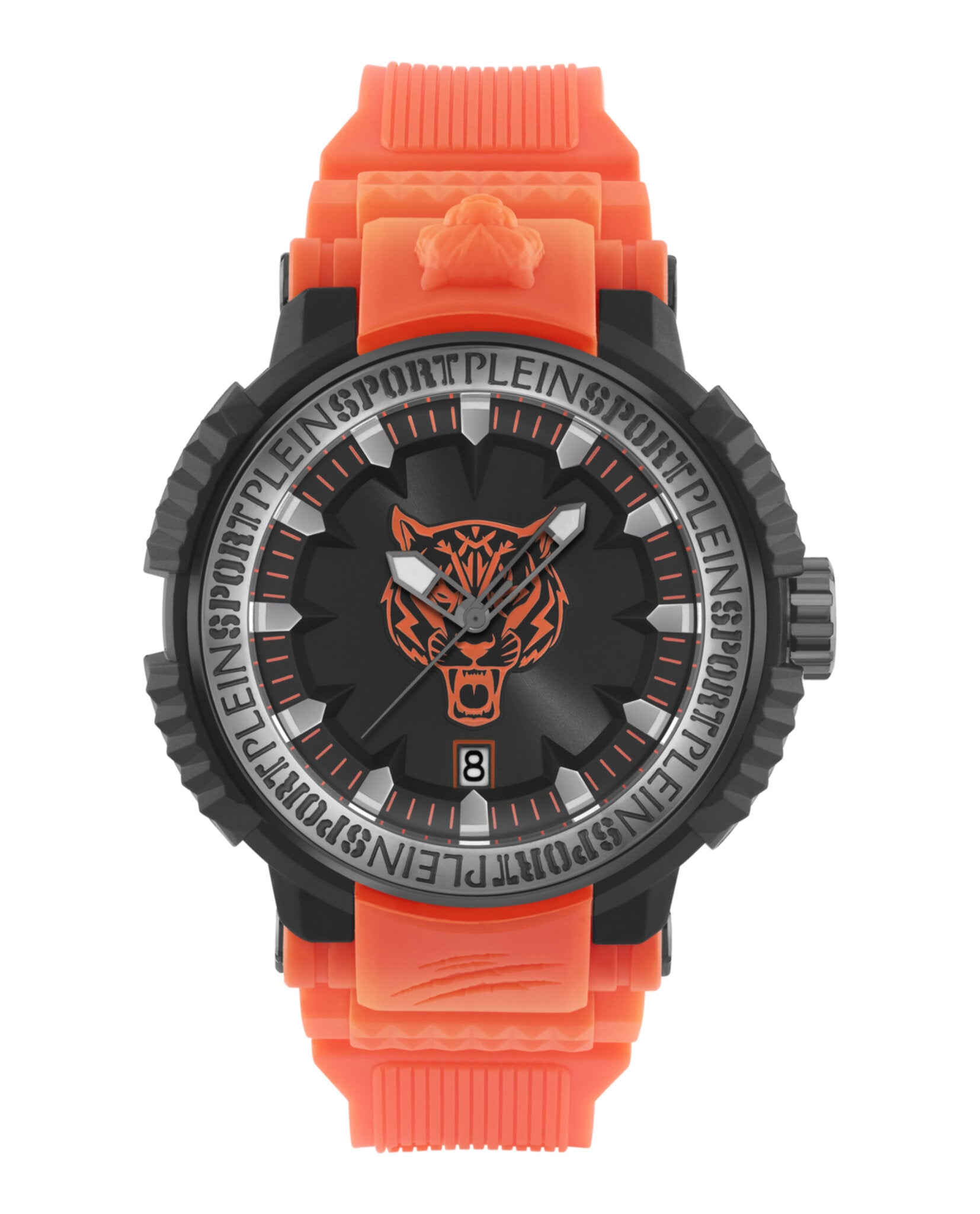 Plein Sport Mens Black 45mm Strap Fashion Watch