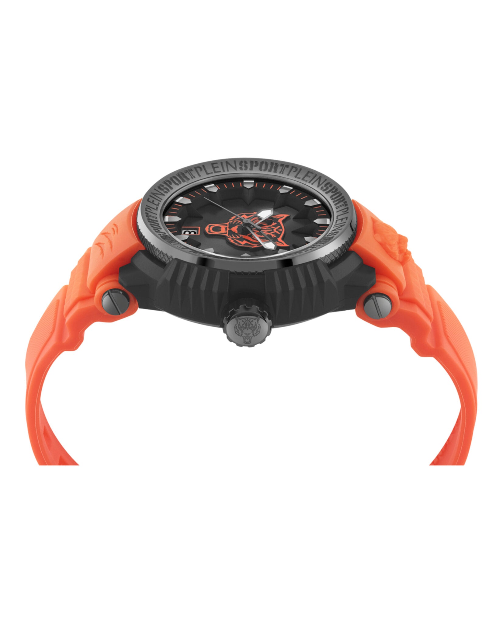 Plein Sport Mens Black 45mm Strap Fashion Watch