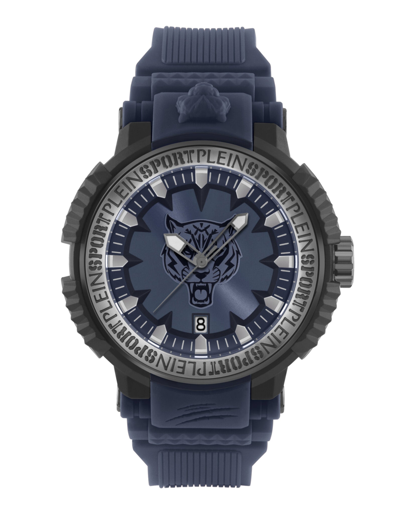 Plein Sport Mens Black 45mm Strap Fashion Watch