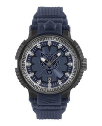 Plein Sport Mens Black 45mm Strap Fashion Watch