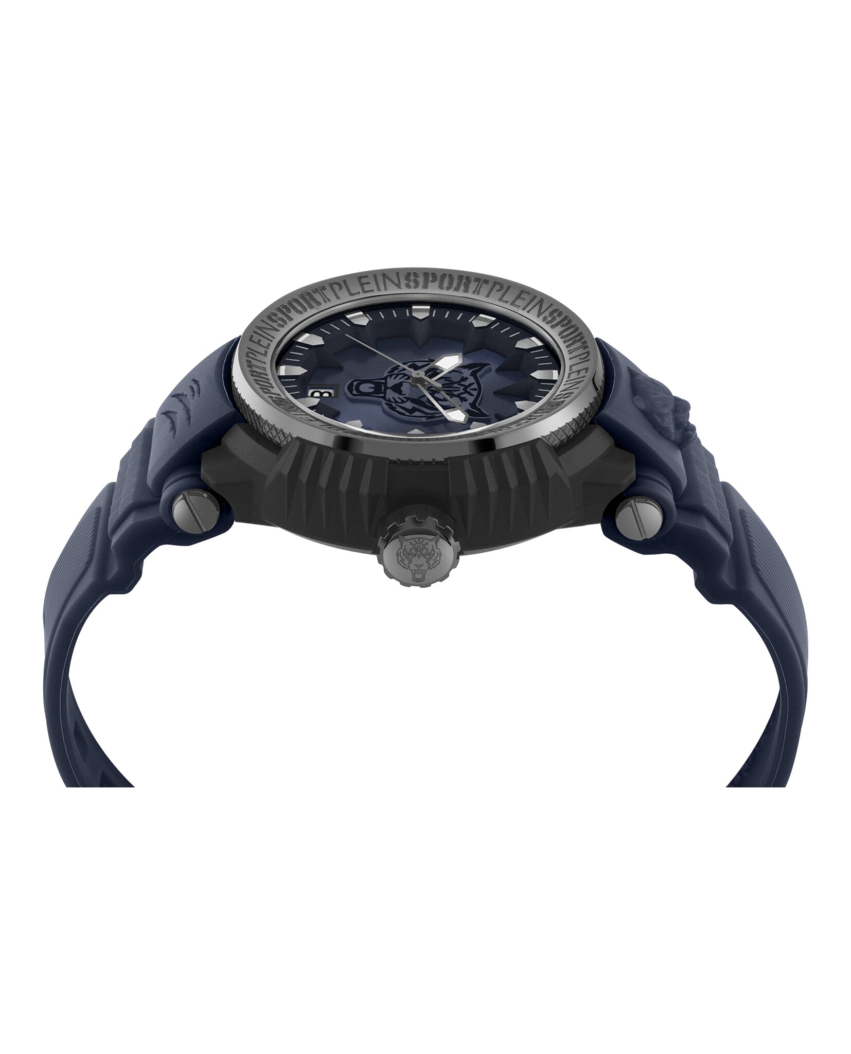 Plein Sport Mens Black 45mm Strap Fashion Watch