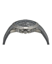 Plein Sport Mens Grey 44mm Strap Fashion Watch