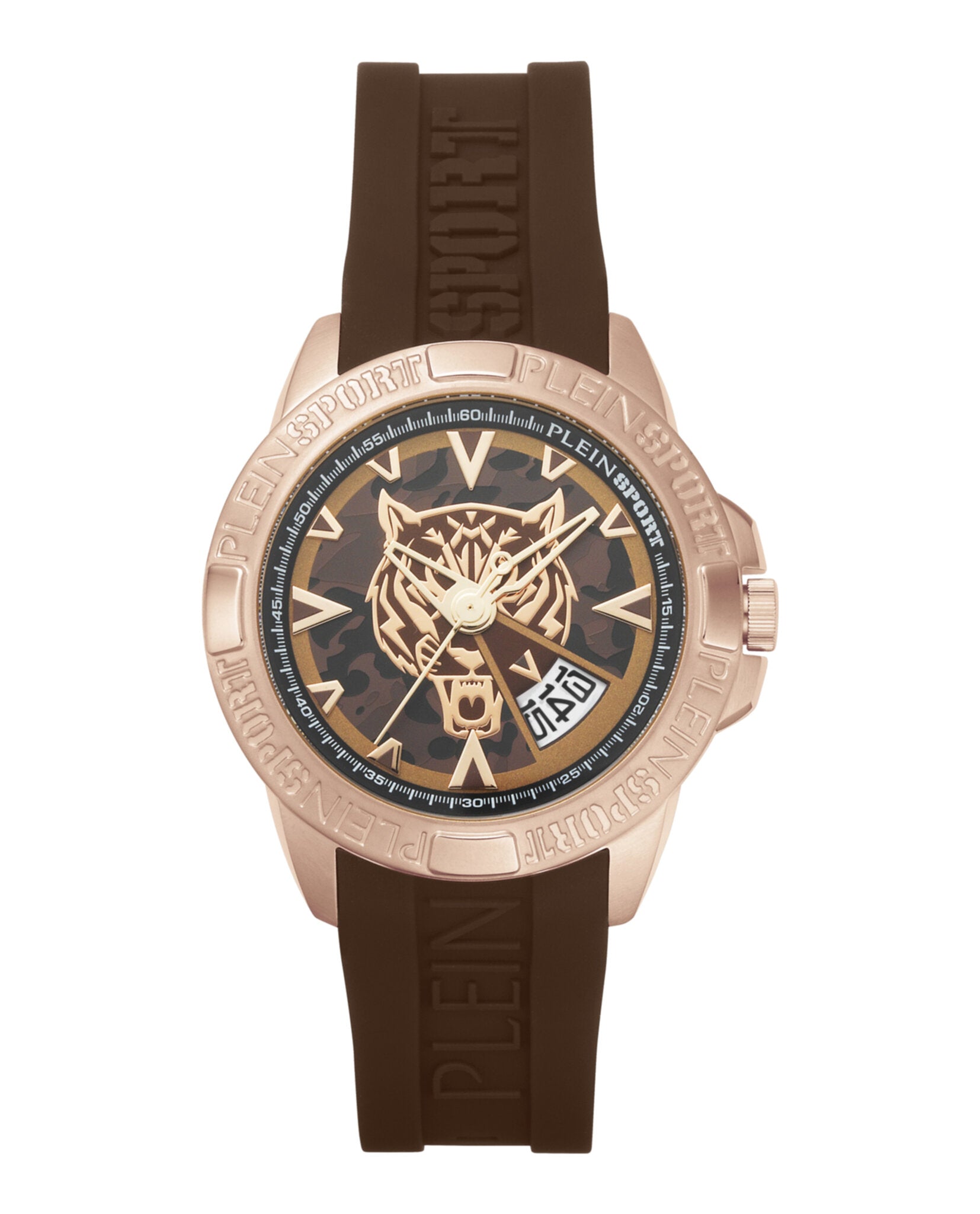 Plein Sport Mens Touchdown 44mm Strap Fashion Watch