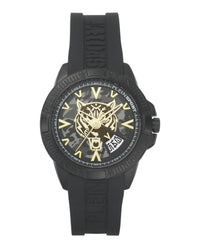 Plein Sport Mens Touchdown 44mm Strap Fashion Watch