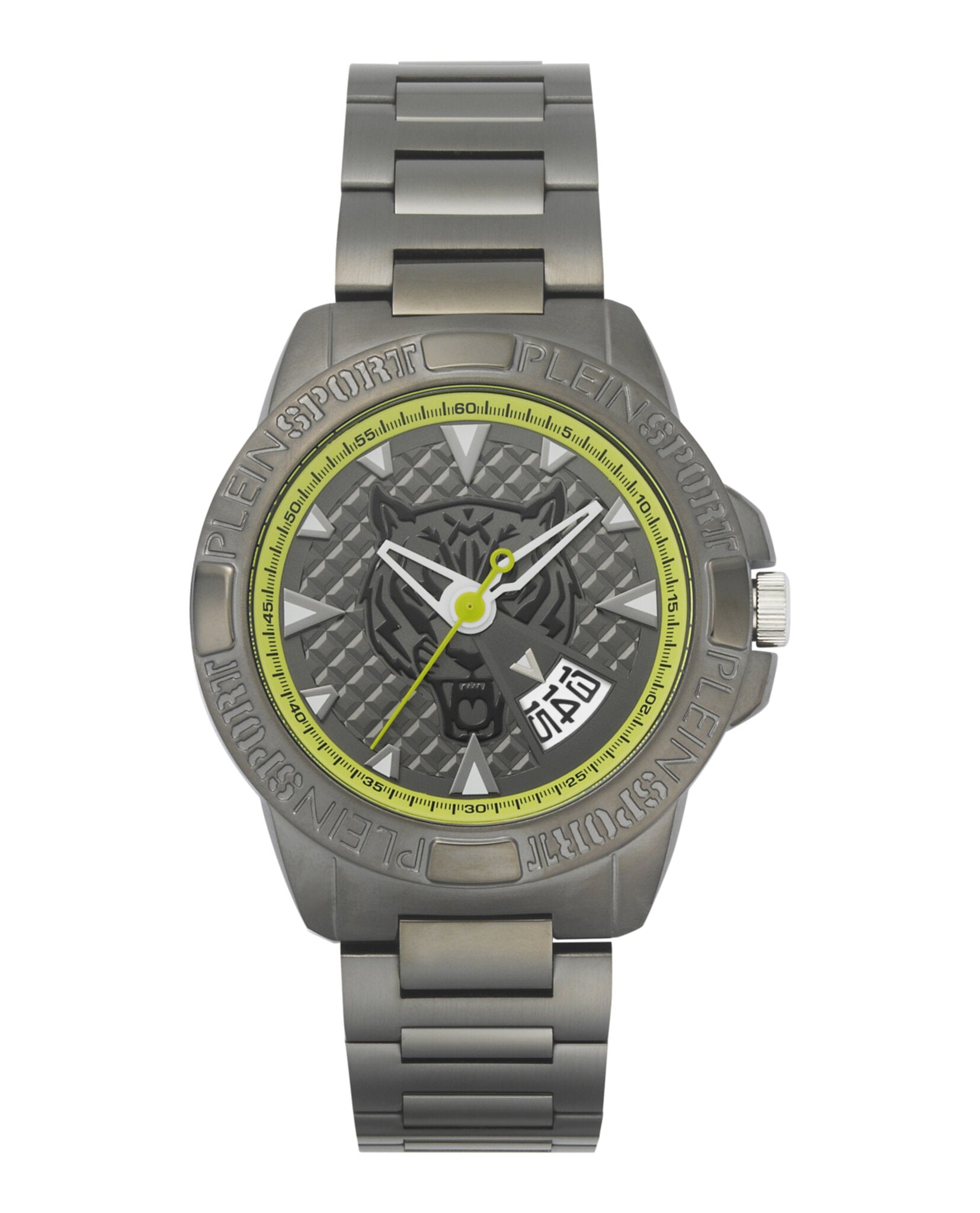 Plein Sport Mens Touchdown 44mm Strap Fashion Watch
