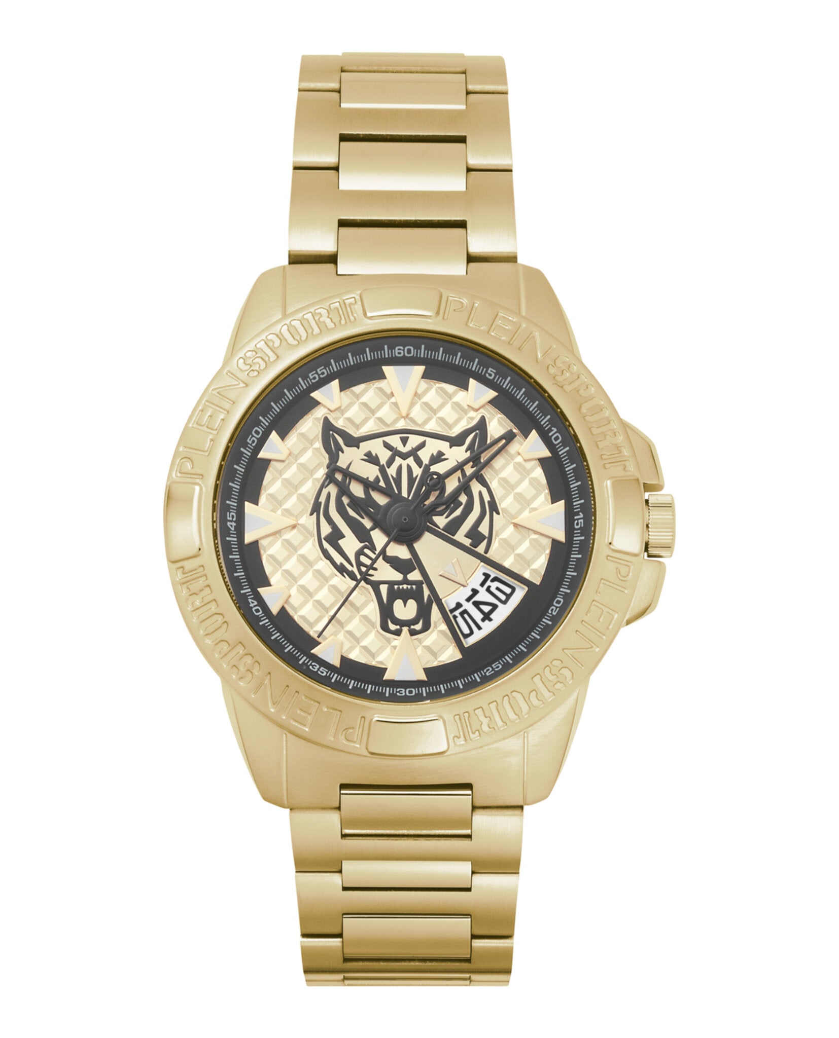 Plein Sport Mens Touchdown 44mm Strap Fashion Watch