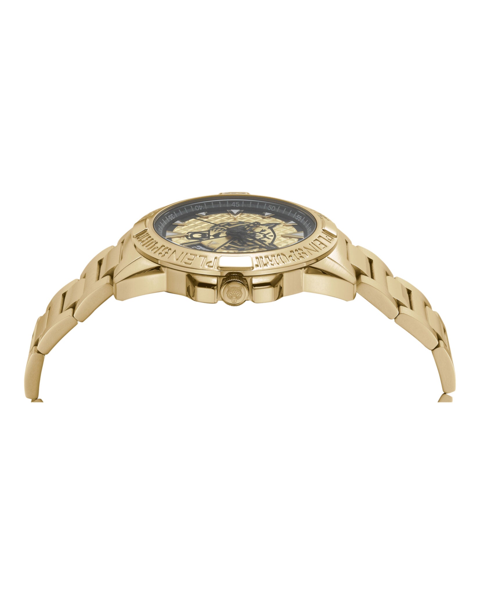 Plein Sport Mens Touchdown 44mm Strap Fashion Watch
