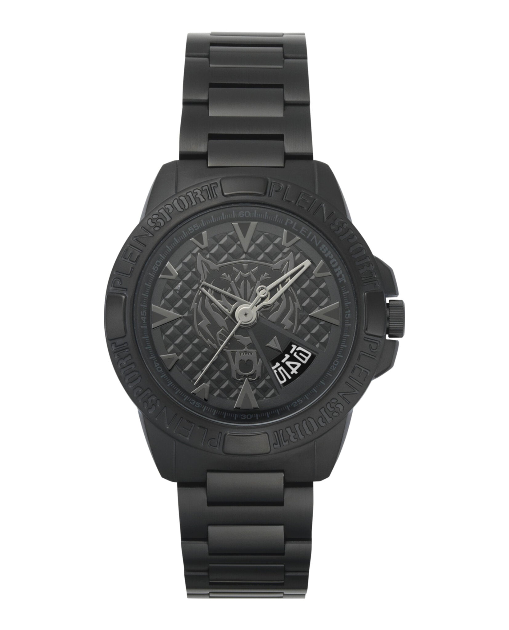 Plein Sport Mens Touchdown 44mm Strap Fashion Watch