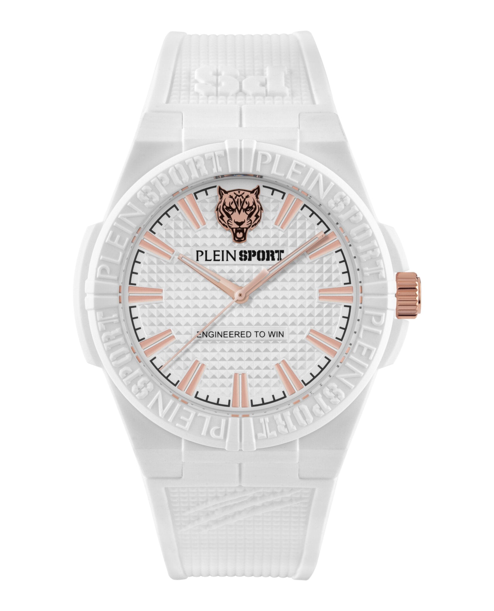 Plein Sport Mens White 42mm Strap Fashion Watch