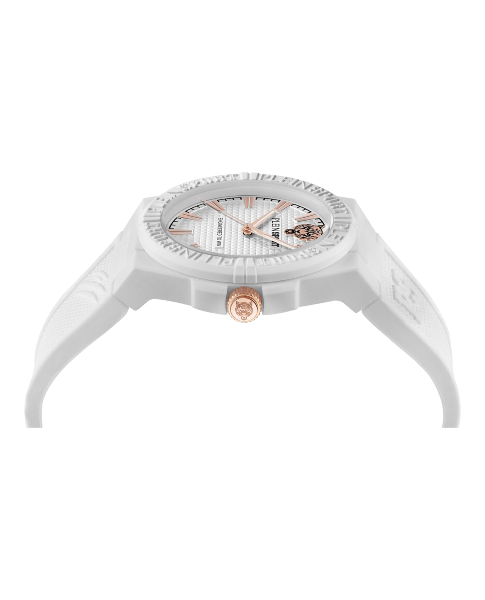 Plein Sport Mens White 42mm Strap Fashion Watch