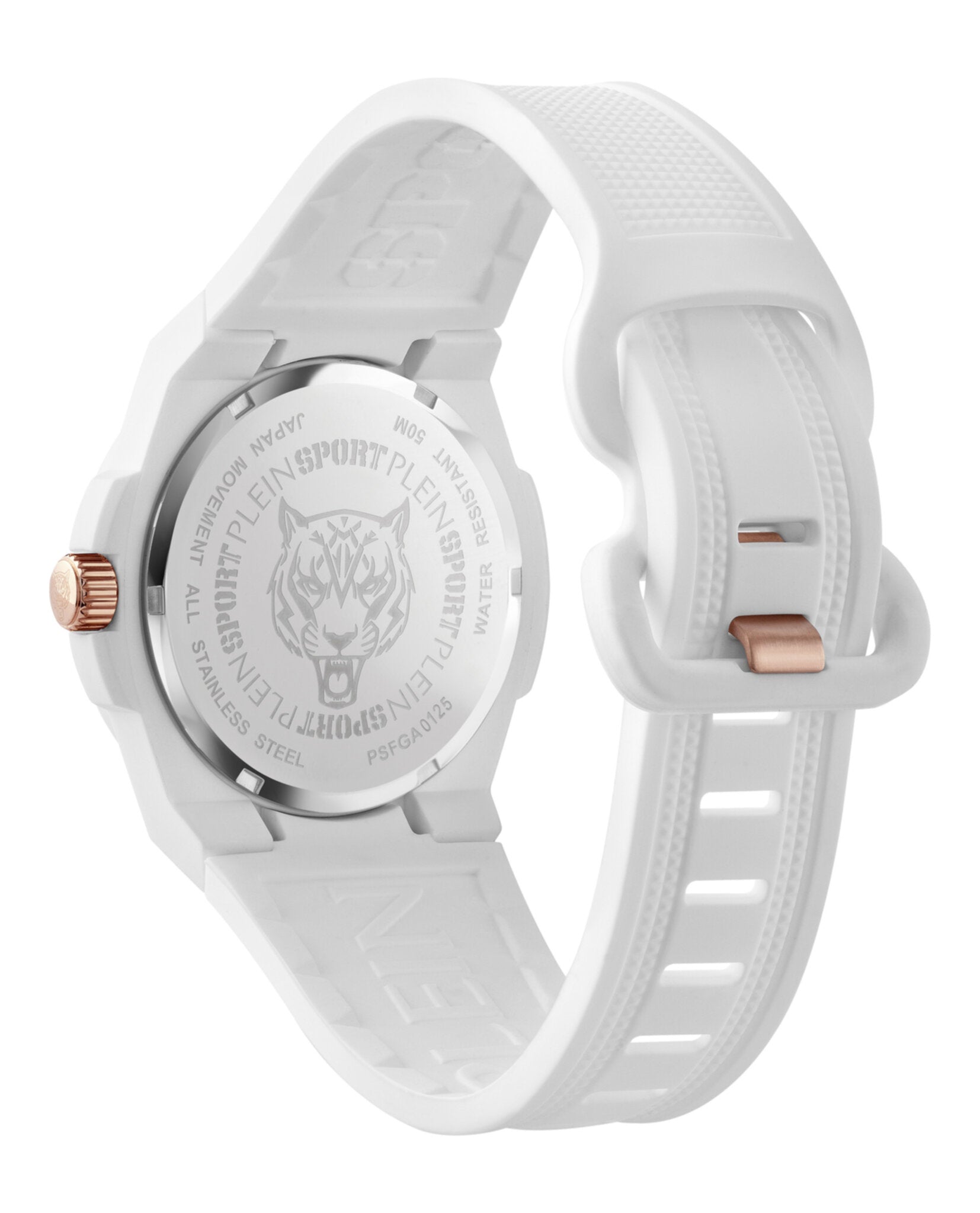 Plein Sport Mens White 42mm Strap Fashion Watch