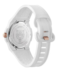 Plein Sport Mens White 42mm Strap Fashion Watch