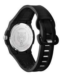 Plein Sport Mens Black 42mm Strap Fashion Watch