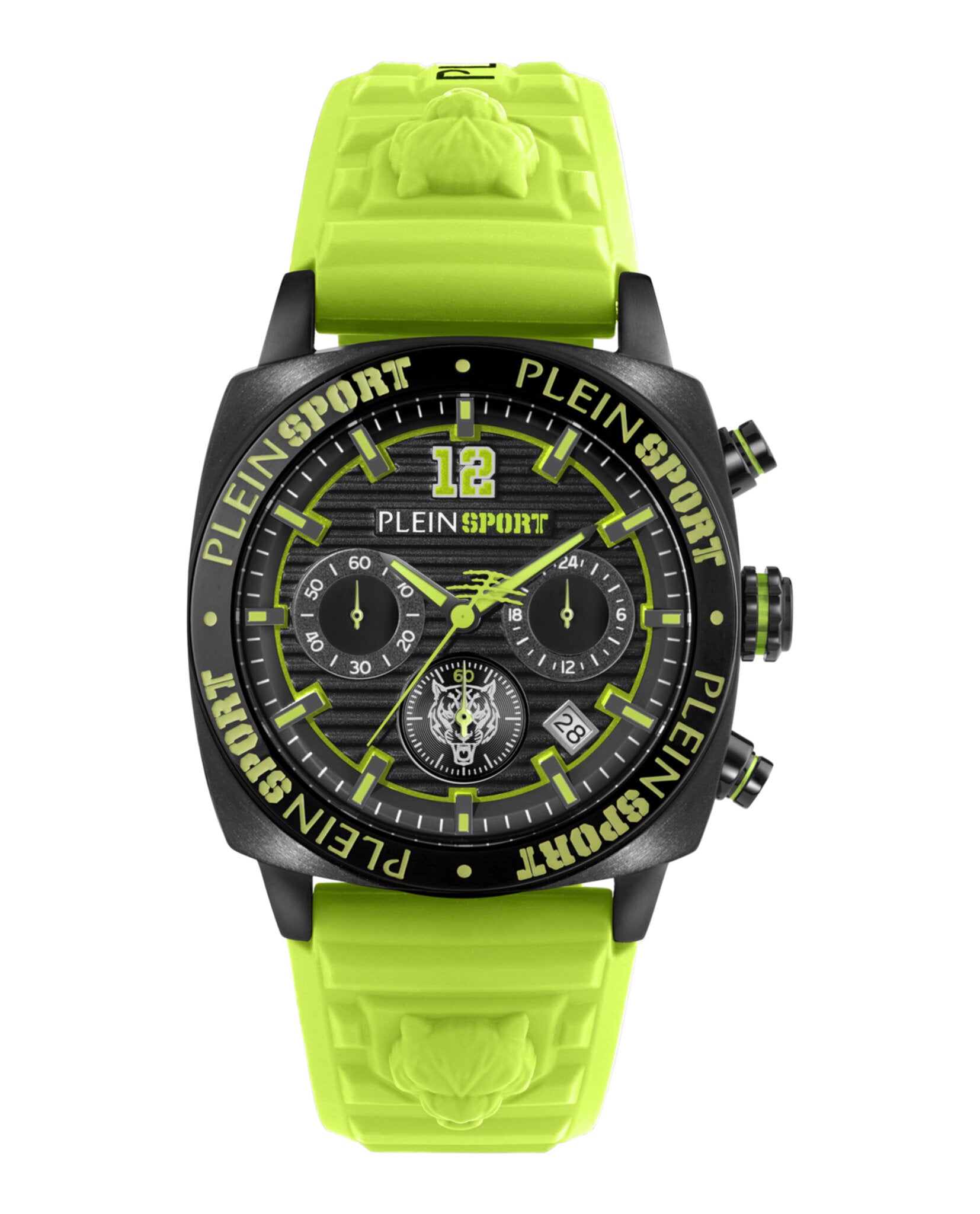Plein Sport Mens Black 40mm Strap Fashion Watch