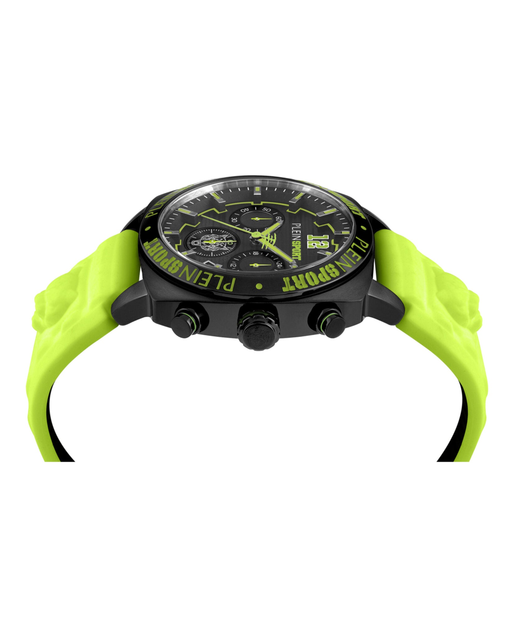 Plein Sport Mens Black 40mm Strap Fashion Watch