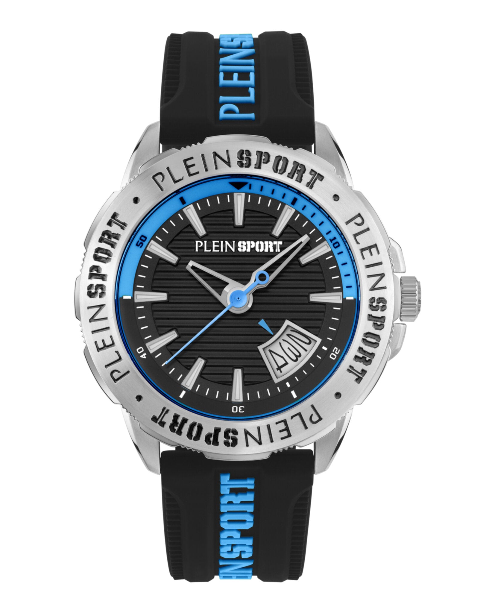 Plein Sport Mens  Stainless Steel 44mm Strap Fashion Watch