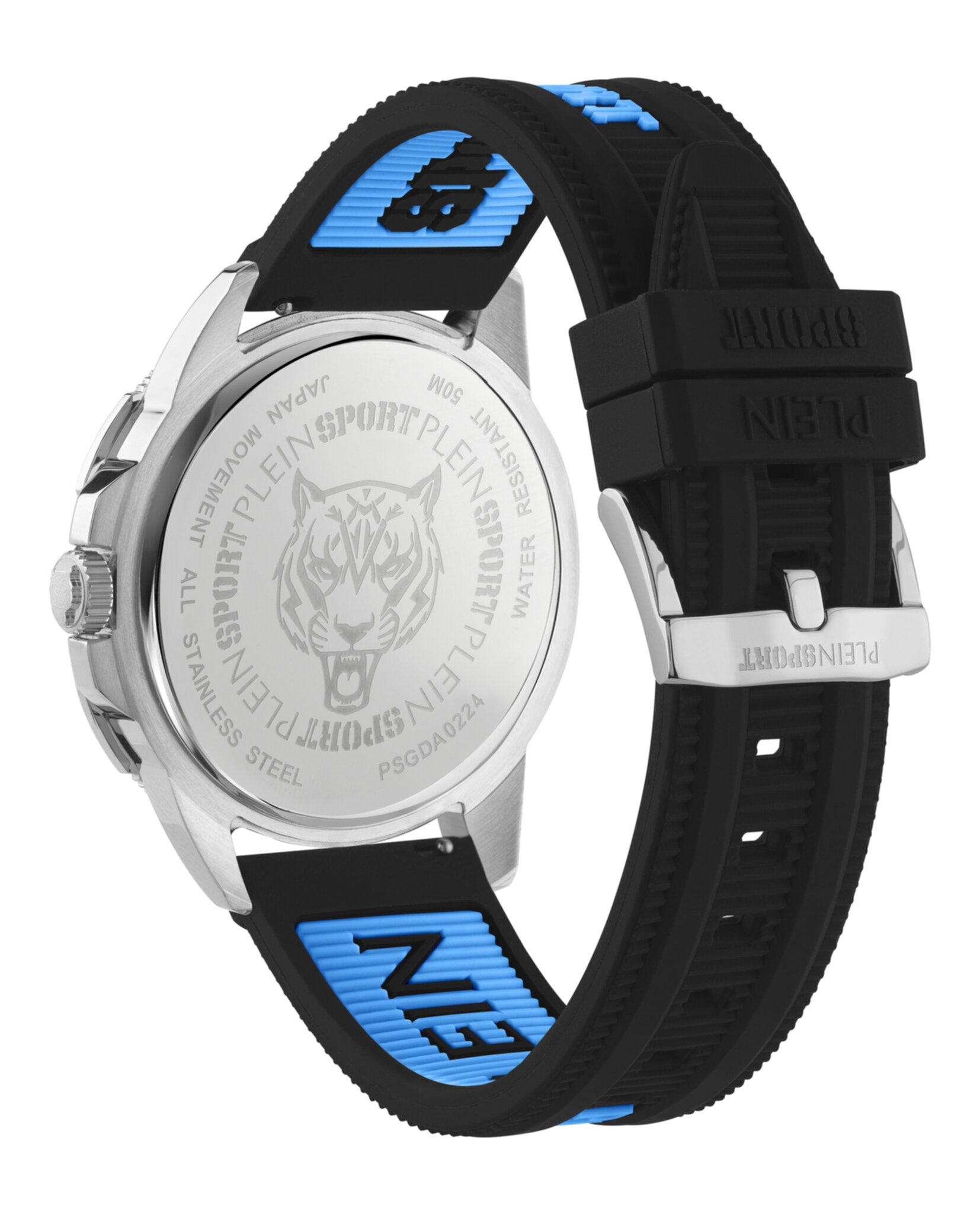 Plein Sport Mens  Stainless Steel 44mm Strap Fashion Watch