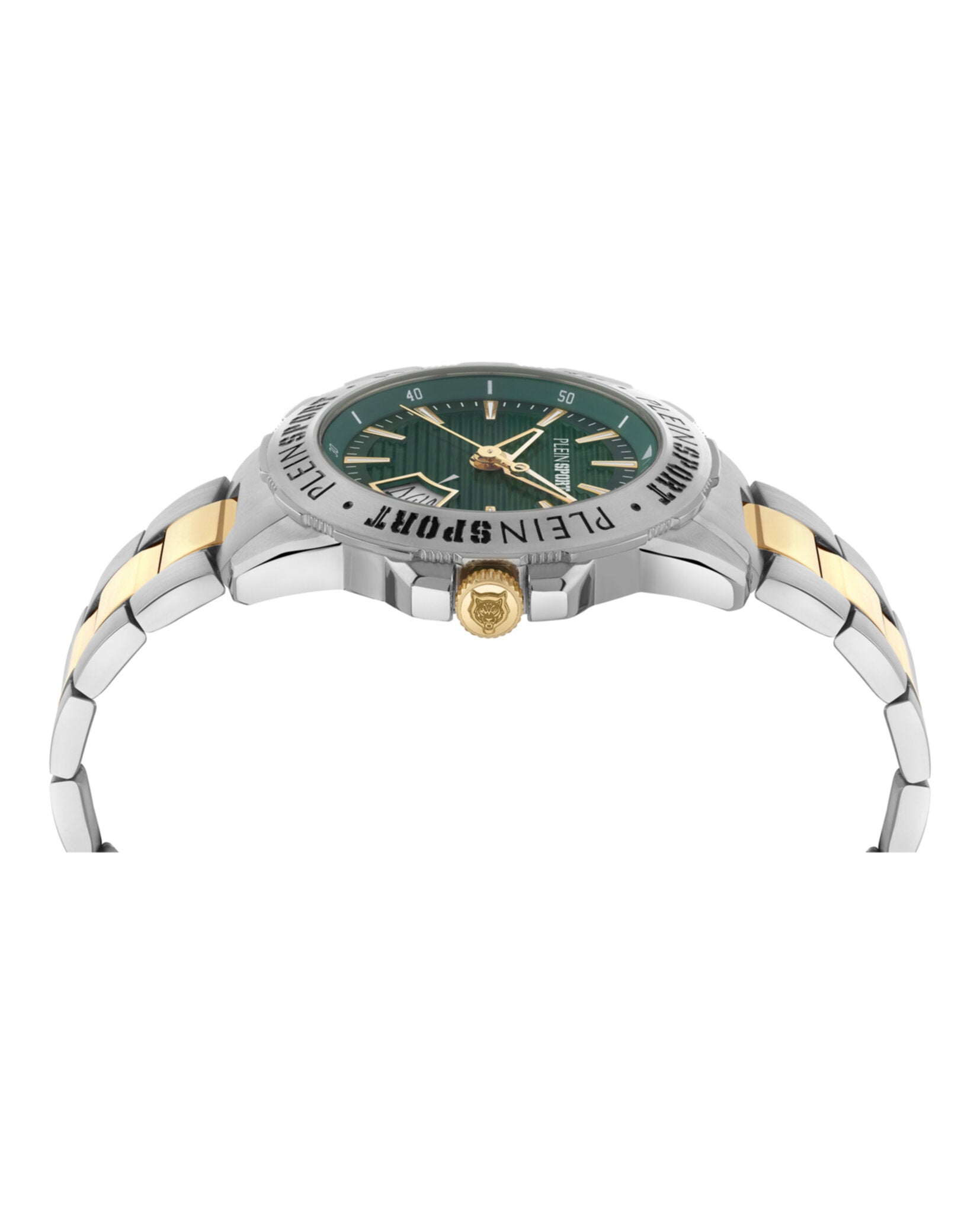 Plein Sport Mens  Two Tone 44mm Bracelet Fashion Watch