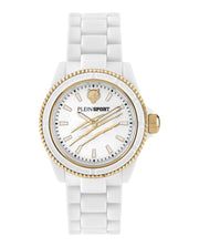 Plein Sport Womens The Scratch White 38mm Bracelet Fashion Watch