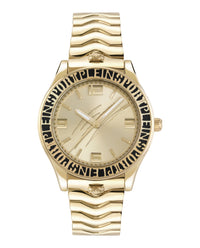 Plein Sport Womens Gold 36mm Bracelet Fashion Watch