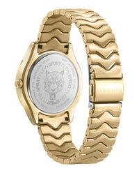 Plein Sport Womens Gold 36mm Bracelet Fashion Watch
