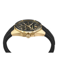 Plein Sport Mens Gold 47mm Strap Fashion Watch