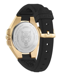 Plein Sport Mens Gold 47mm Strap Fashion Watch