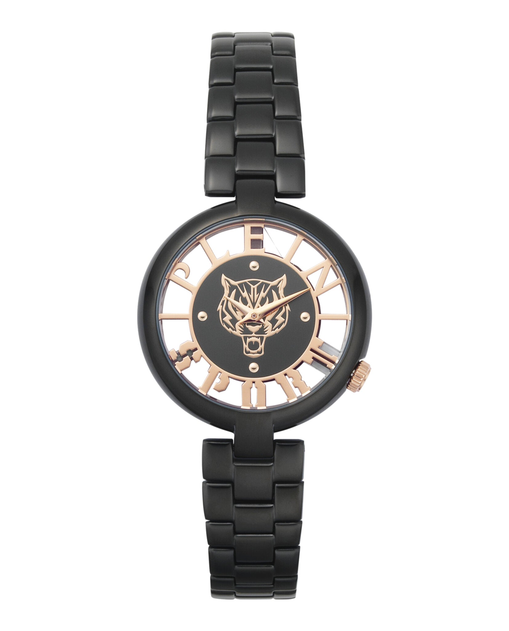 Plein Sport Womens Black 36mm Bracelet Fashion Watch