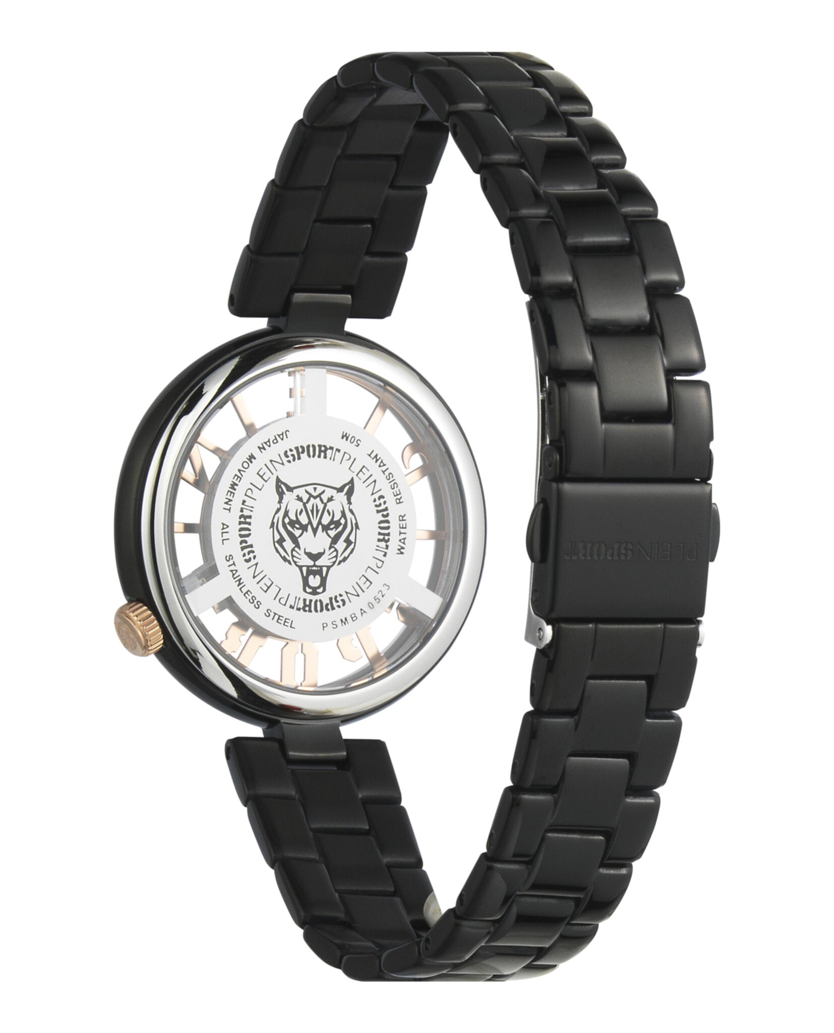 Plein Sport Womens Black 36mm Bracelet Fashion Watch