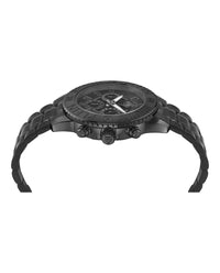 Plein Sport Mens Black 44mm Bracelet Fashion Watch