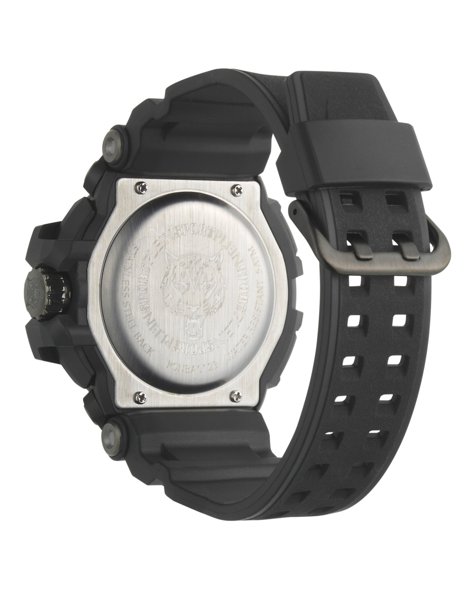 Plein Sport Mens Black 50mm Strap Fashion Watch