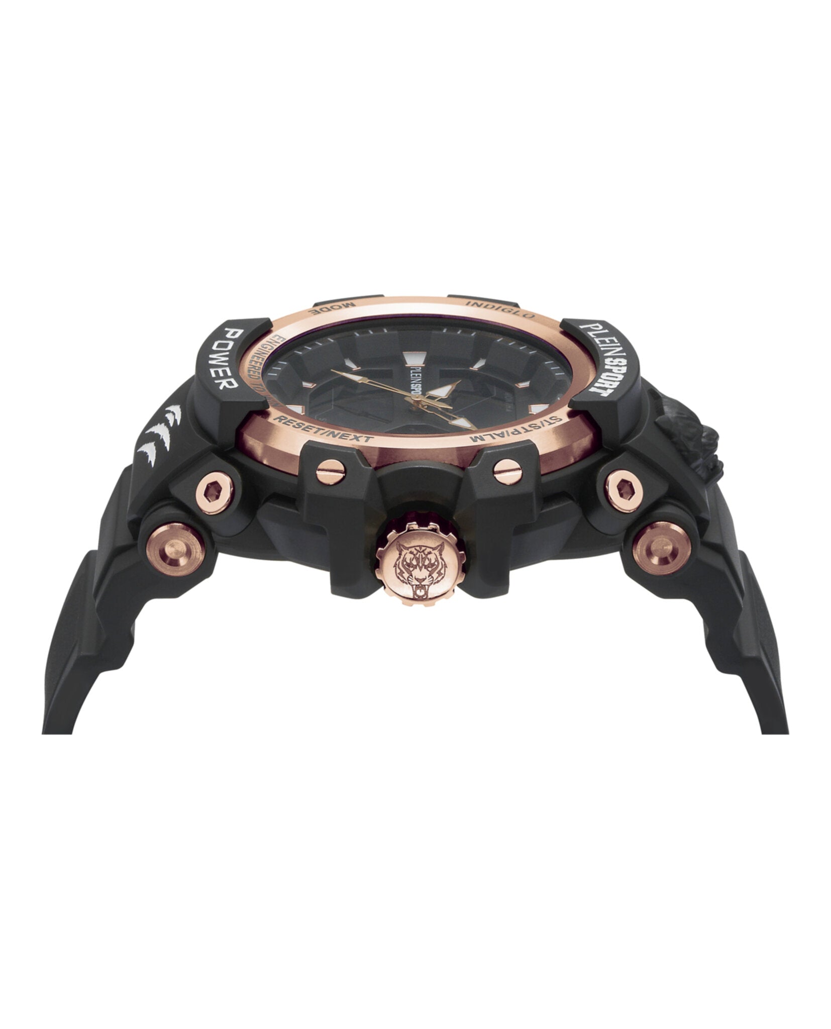Plein Sport Mens Black 50mm Strap Fashion Watch